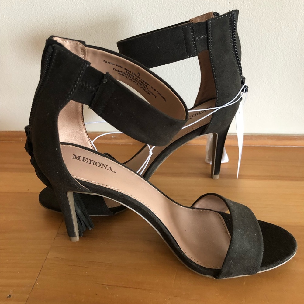Merona Olive Green Suede Heels